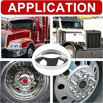 クロームホイール 8穴 ハブキャップ付き Amazon.co.jp: 8インチ クロームリングスタイル トラック リアハブ